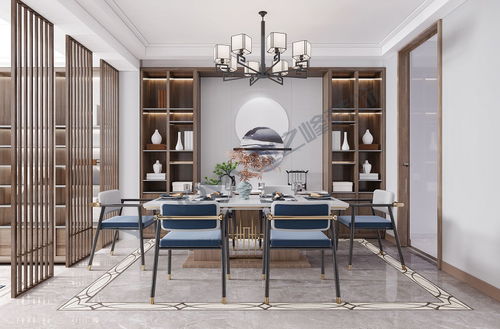 新中式風(fēng)格別墅288平米房子裝修效果圖 柏林山水 業(yè)之峰裝飾北京裝修公司