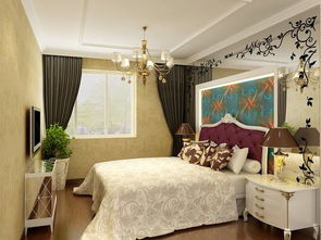 青島京貿(mào)國際城歐美風(fēng)情三居室裝修效果圖 110平米9萬裝修設(shè)計(jì)案例 青島房天下家居裝修網(wǎng)